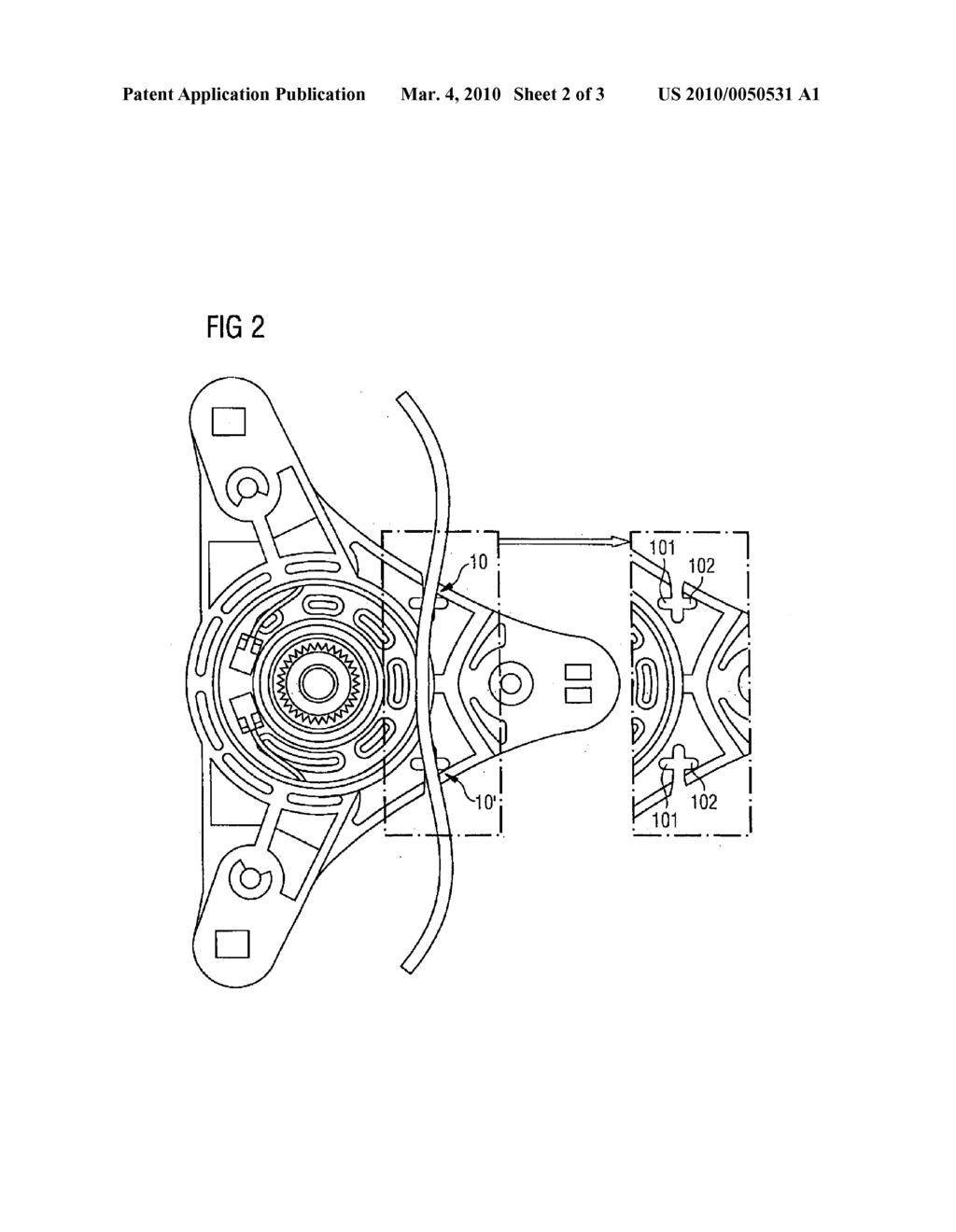 DEVICE FOR FIXING DRIVE ELEMENTS - diagram, schematic, and image 03