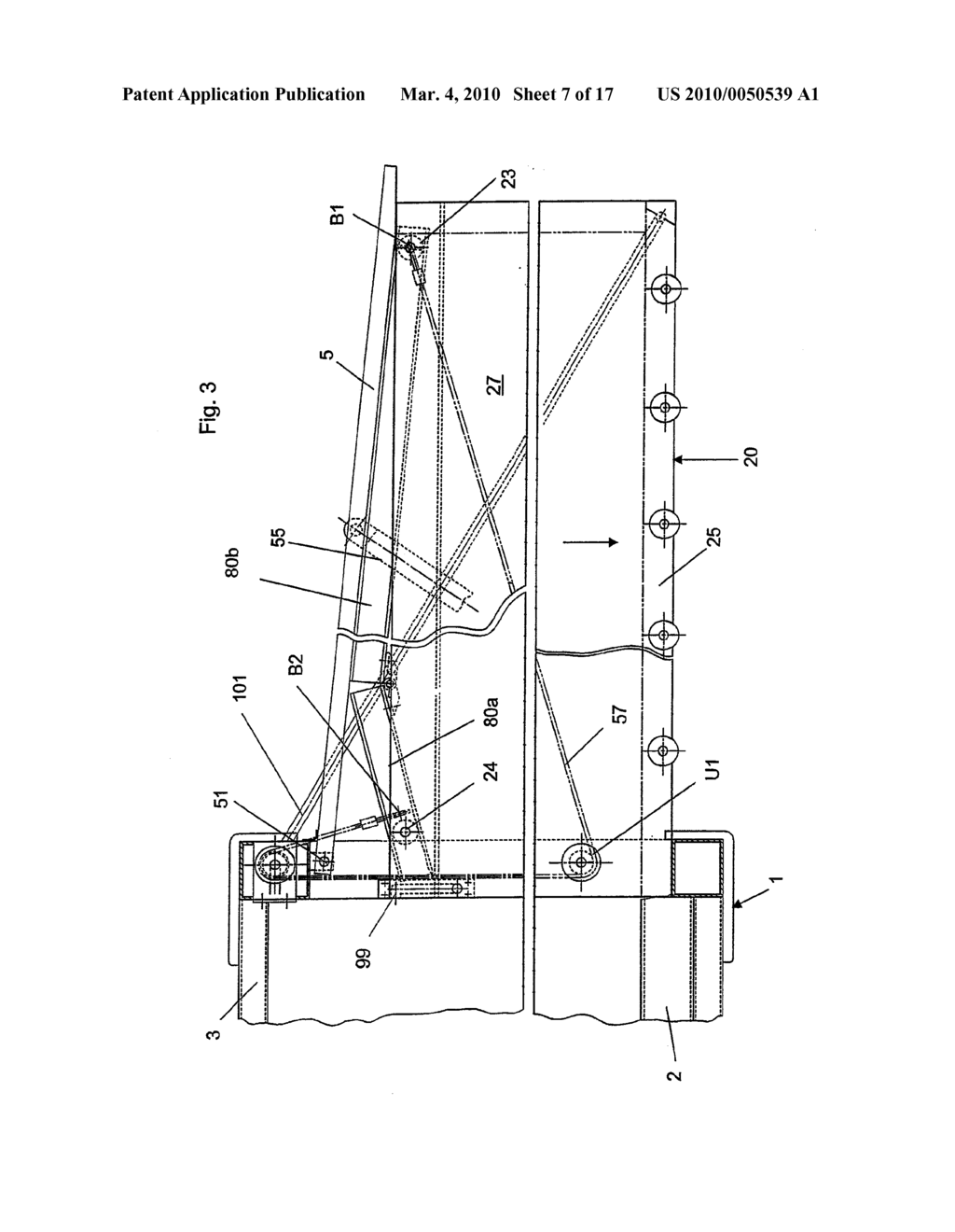 Variable Volume Container Unit Hoisting Device for Lowering and Raising a Telescopable Expansion Element - diagram, schematic, and image 08