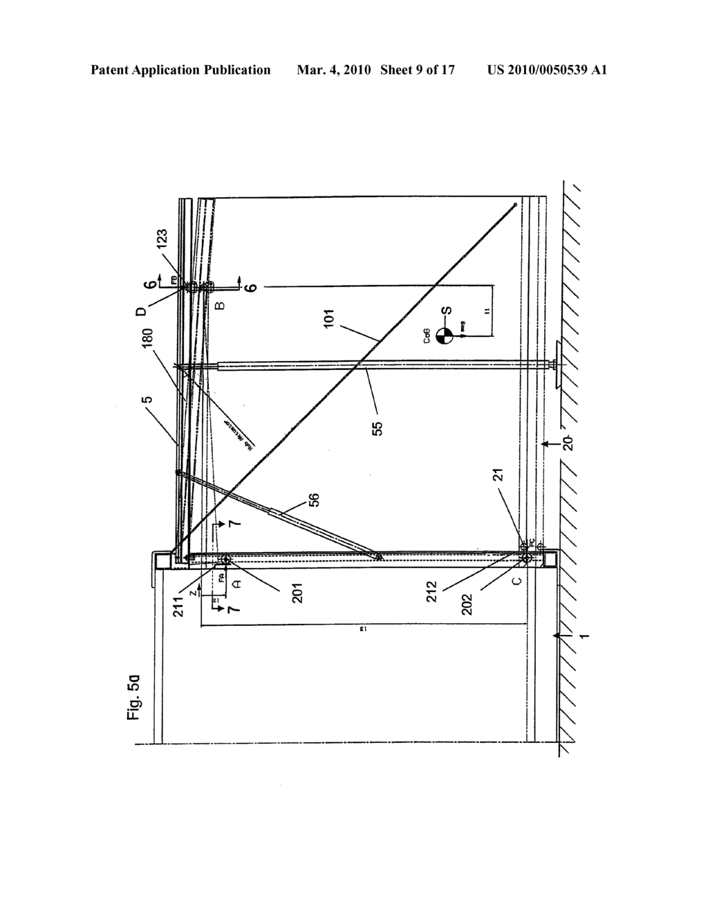 Variable Volume Container Unit Hoisting Device for Lowering and Raising a Telescopable Expansion Element - diagram, schematic, and image 10