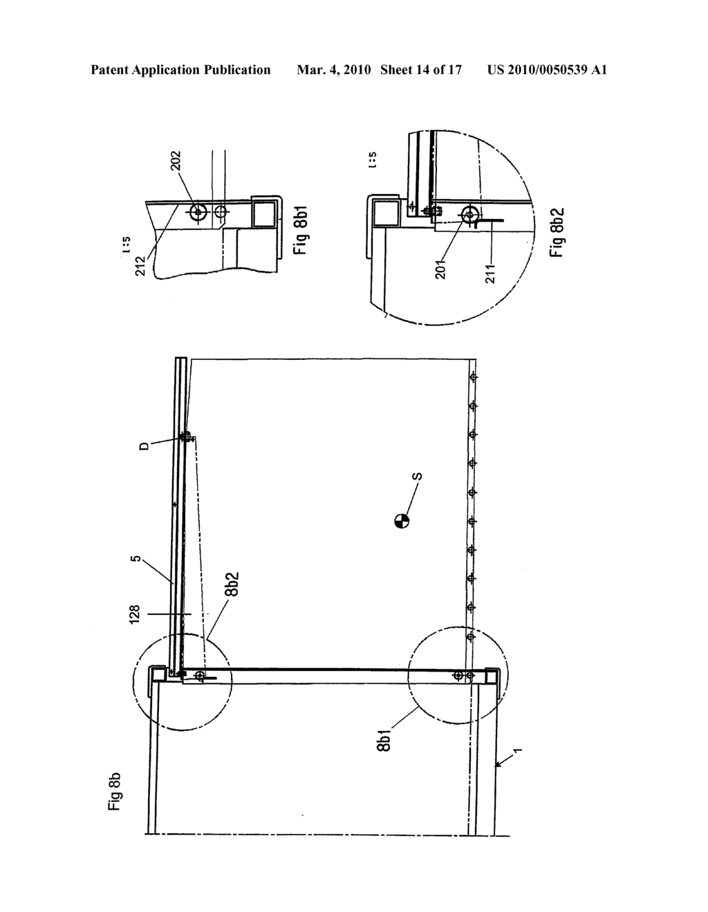 Variable Volume Container Unit Hoisting Device for Lowering and Raising a Telescopable Expansion Element - diagram, schematic, and image 15