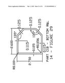 Solar trough frame, part and method diagram and image