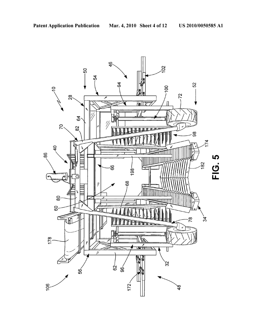 Harvesting machine and method of harvesting pomegrantes and citrus - diagram, schematic, and image 05