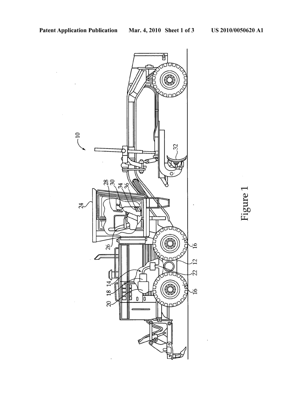 Control system and method for braking a hydrostatic drive machine - diagram, schematic, and image 02