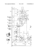 HYDROSTATIC TRAVEL DRIVE HAVING TWO HYDRAULIC MOTORS diagram and image