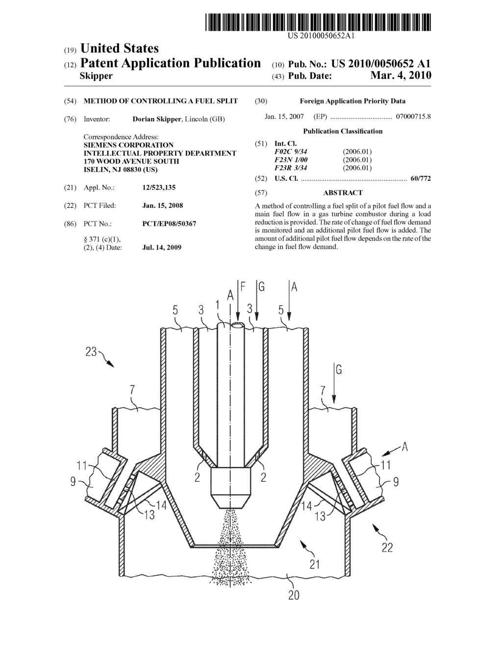 Method of Controlling a Fuel Split - diagram, schematic, and image 01