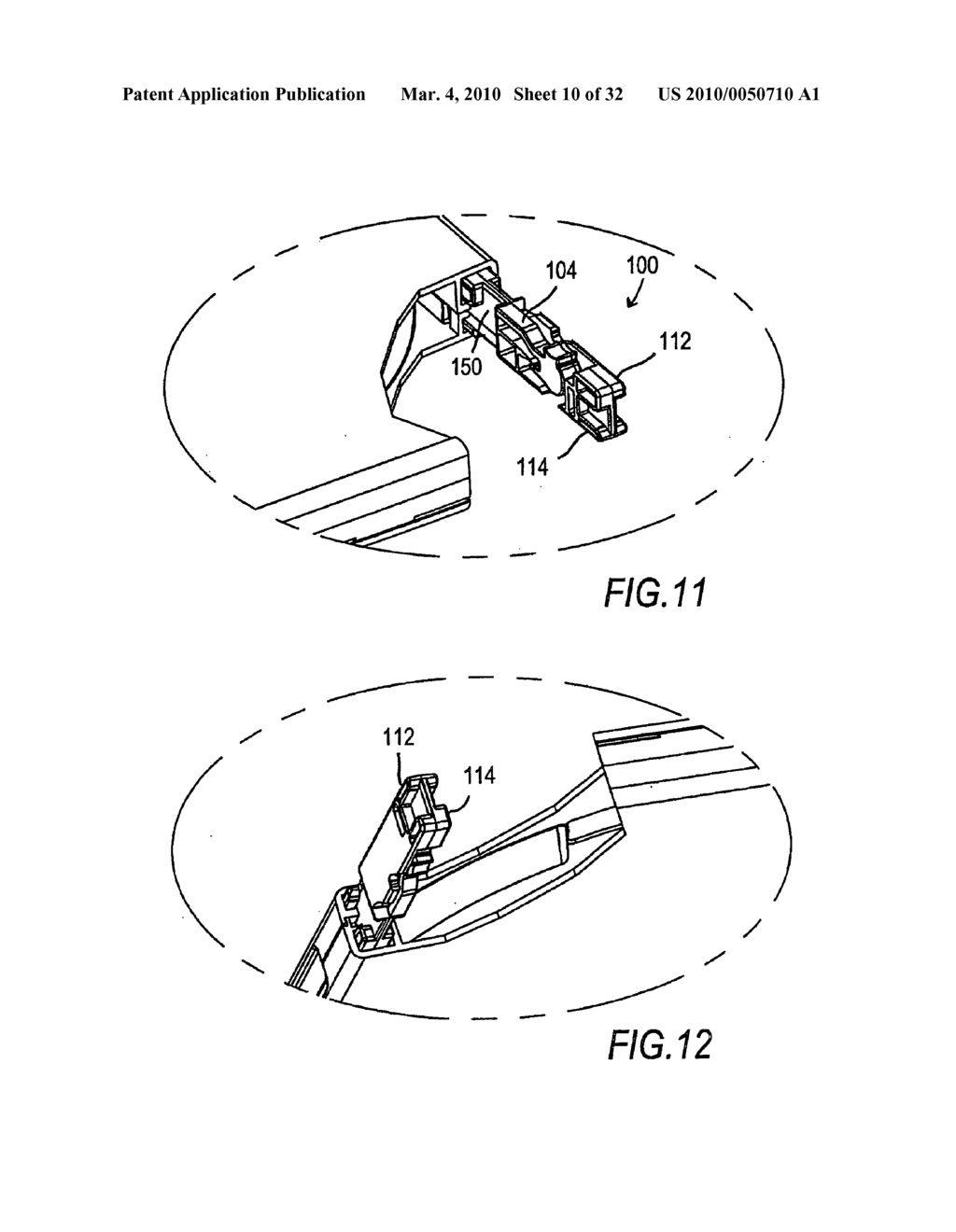 LOCKABLE CONTAINER HAVING AN INTEGRAL AND INTERNAL LOCKING MECHANISM AND METHODS OF USE - diagram, schematic, and image 11