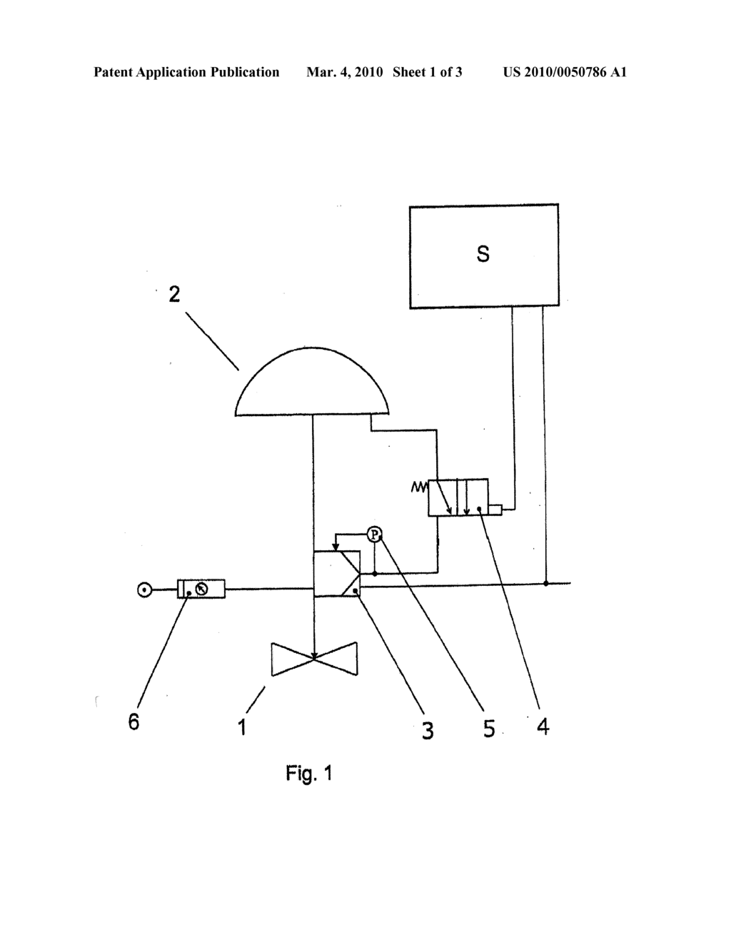 METHOD AND DEVICE FOR TESTING THE FUNCTIONALITY OF AN ACTUATOR HAVING A PNEUMATIC DRIVE - diagram, schematic, and image 02