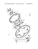 BICYCLE GEAR CRANK diagram and image