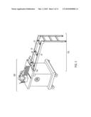 INFEED/OUTFEED ATTACHMENT FOR FACILITATING THE PROCESSING OF SHEET GOODS THROUGH A PROCESSING DEVICE diagram and image