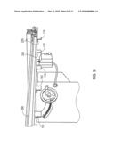 INFEED/OUTFEED ATTACHMENT FOR FACILITATING THE PROCESSING OF SHEET GOODS THROUGH A PROCESSING DEVICE diagram and image