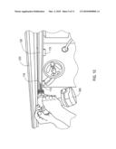 INFEED/OUTFEED ATTACHMENT FOR FACILITATING THE PROCESSING OF SHEET GOODS THROUGH A PROCESSING DEVICE diagram and image