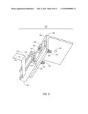 INFEED/OUTFEED ATTACHMENT FOR FACILITATING THE PROCESSING OF SHEET GOODS THROUGH A PROCESSING DEVICE diagram and image