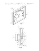 Configurable gauge apparatus including a flat panel display and a mechanical pointer diagram and image