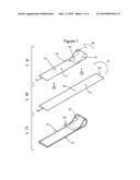 Lint remover with finger loop diagram and image