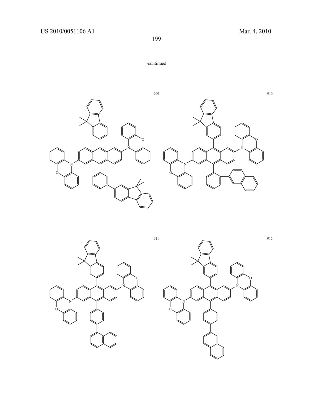 Novel organic electroluminescent compounds and organic electroluminescent device using the same - diagram, schematic, and image 201