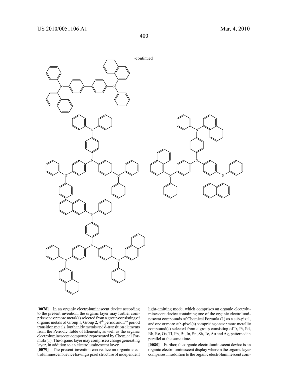 Novel organic electroluminescent compounds and organic electroluminescent device using the same - diagram, schematic, and image 402