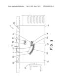 Angle indicating device for table saw diagram and image