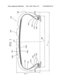 TIRE HAVING A LIGHT WEIGHT BELT STRUCTURE diagram and image