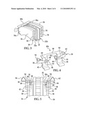 BRAKE PAD CLIP WITH INTEGRATED PAD RETURN SPRING AND WEAR INDICATOR diagram and image