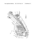 Portable low profile drive-over truck dump conveyor system diagram and image