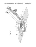 Portable low profile drive-over truck dump conveyor system diagram and image