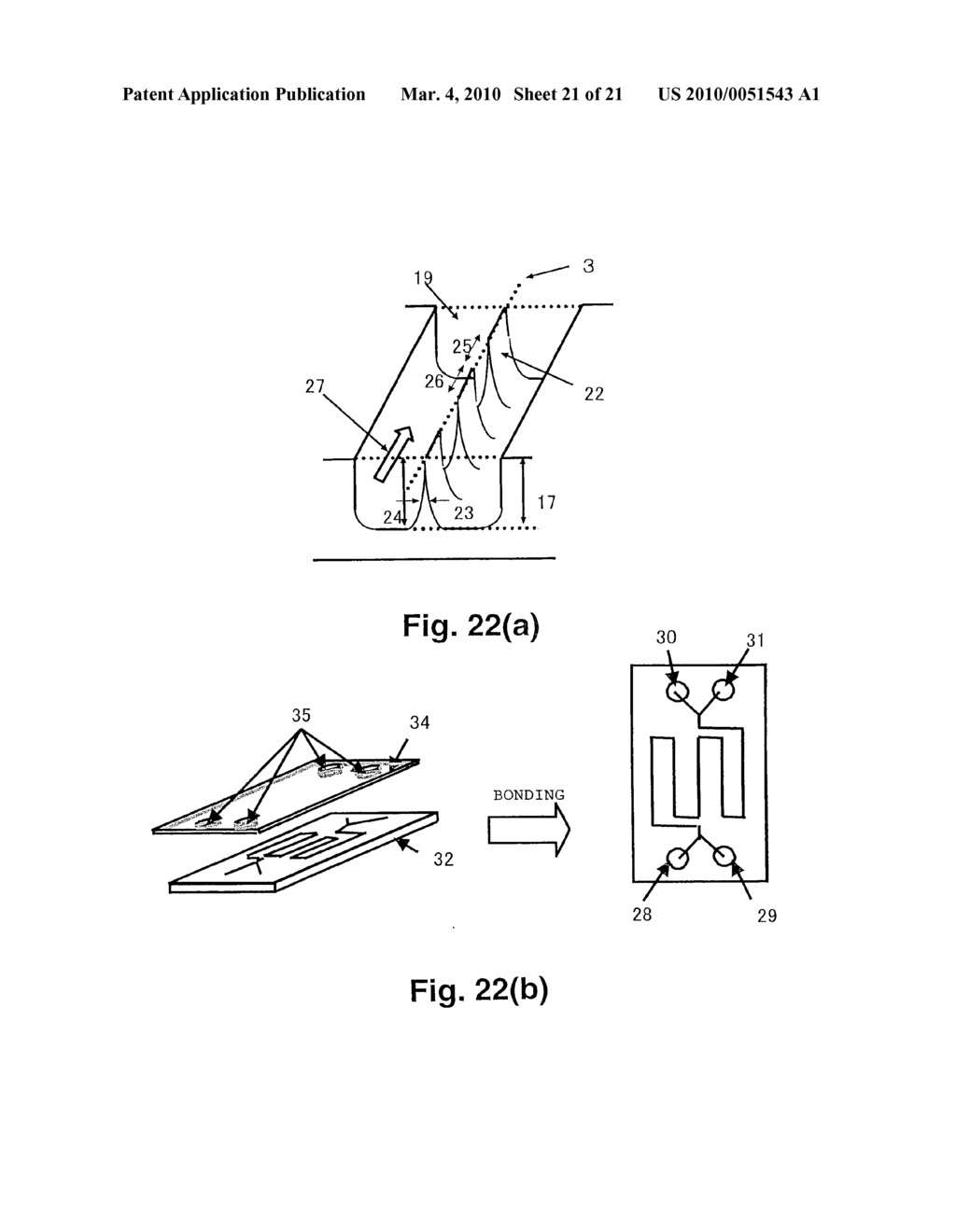 FINE CHANNEL DEVICE AND A CHEMICALLY OPERATING METHOD FOR FLUID USING THE DEVICE - diagram, schematic, and image 22