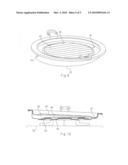 Cooking device and method with improved temperature control diagram and image