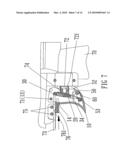 Switching mechanism for stapling modes of a stapler diagram and image