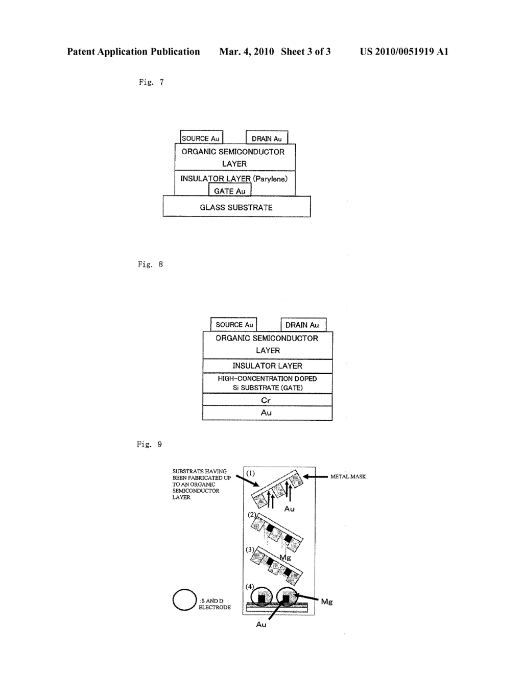 ORGANIC THIN FILM TRANSISTOR AND ORGANIC THIN FILM LIGHT-EMITTING TRANSISTOR - diagram, schematic, and image 04