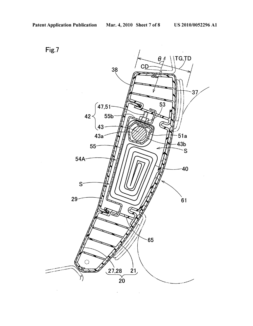 Knee-protecting airbag apparatus - diagram, schematic, and image 08