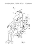 RESTRAINT SYSTEM FOR A SUSPENDABLE VEHICLE SAFETY SEAT diagram and image
