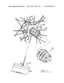 BICYCLE WHEEL ASSEMBLY HAVING DISSIMILAR LATERAL SPOKE LACINGS diagram and image