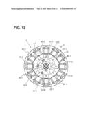 Position detecting apparatus having electric motor and method for detecting position diagram and image