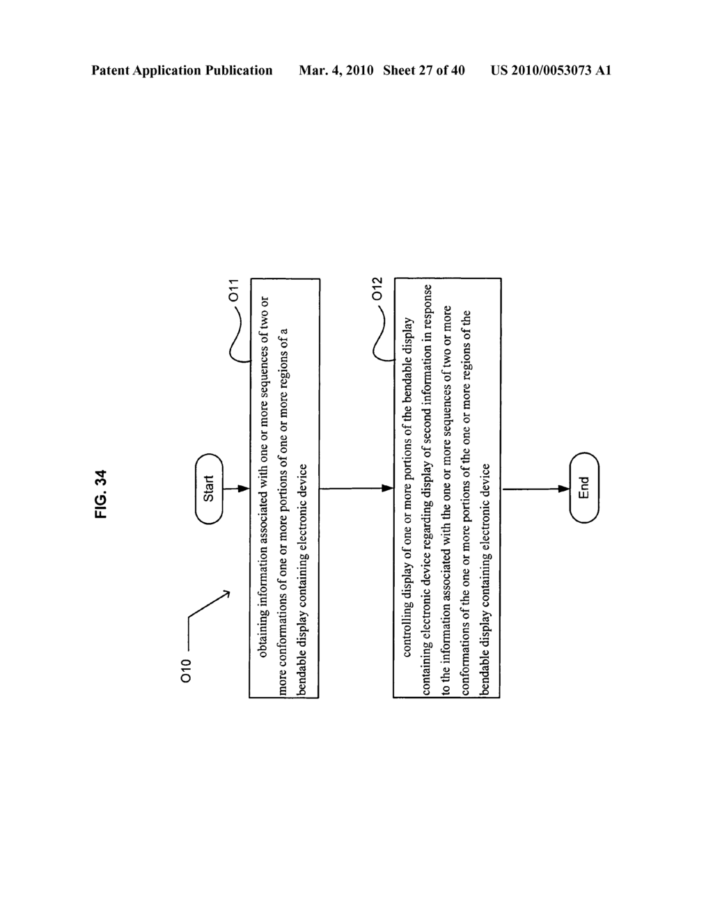 Display control based on bendable display containing electronic device conformation sequence status - diagram, schematic, and image 29