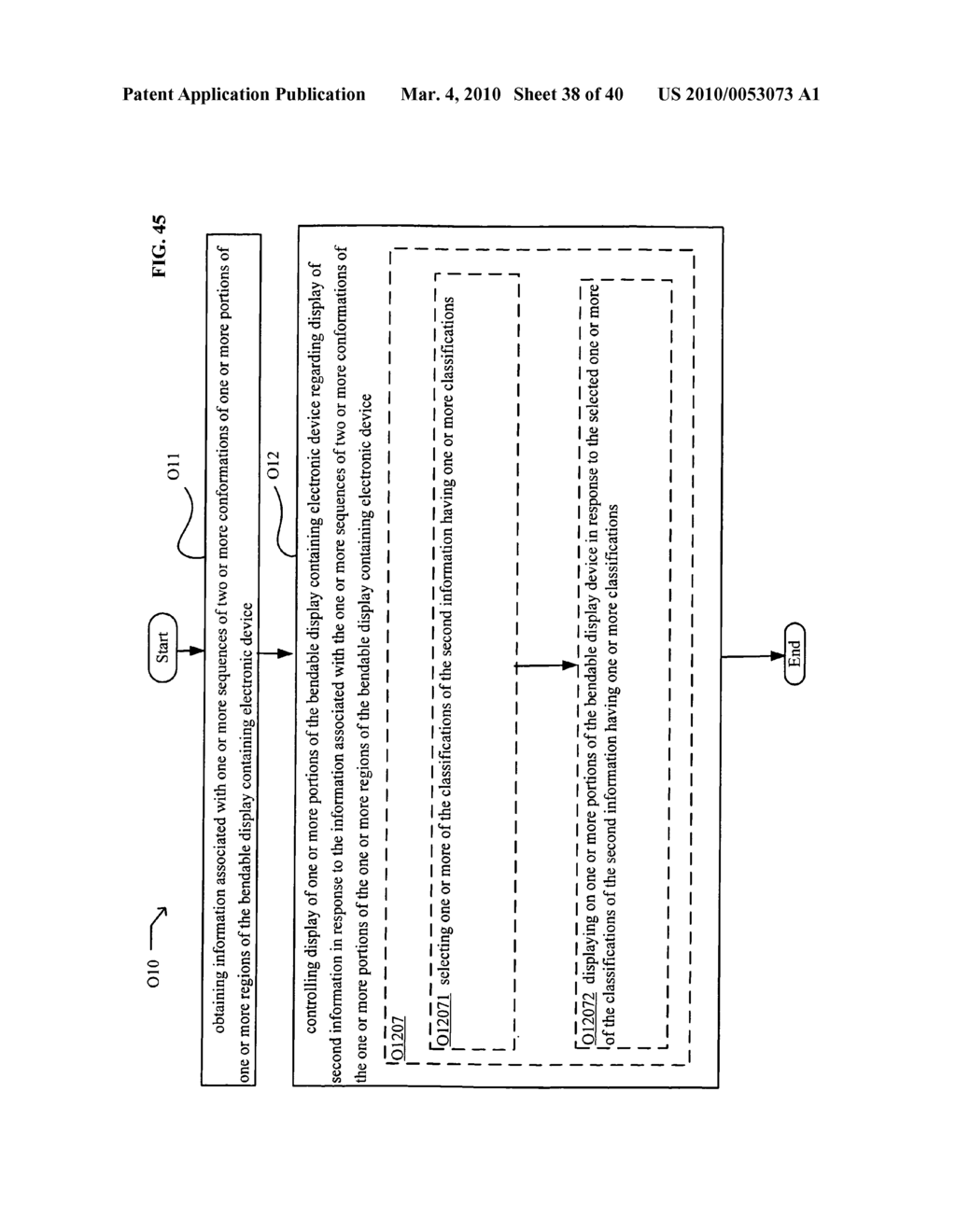 Display control based on bendable display containing electronic device conformation sequence status - diagram, schematic, and image 40