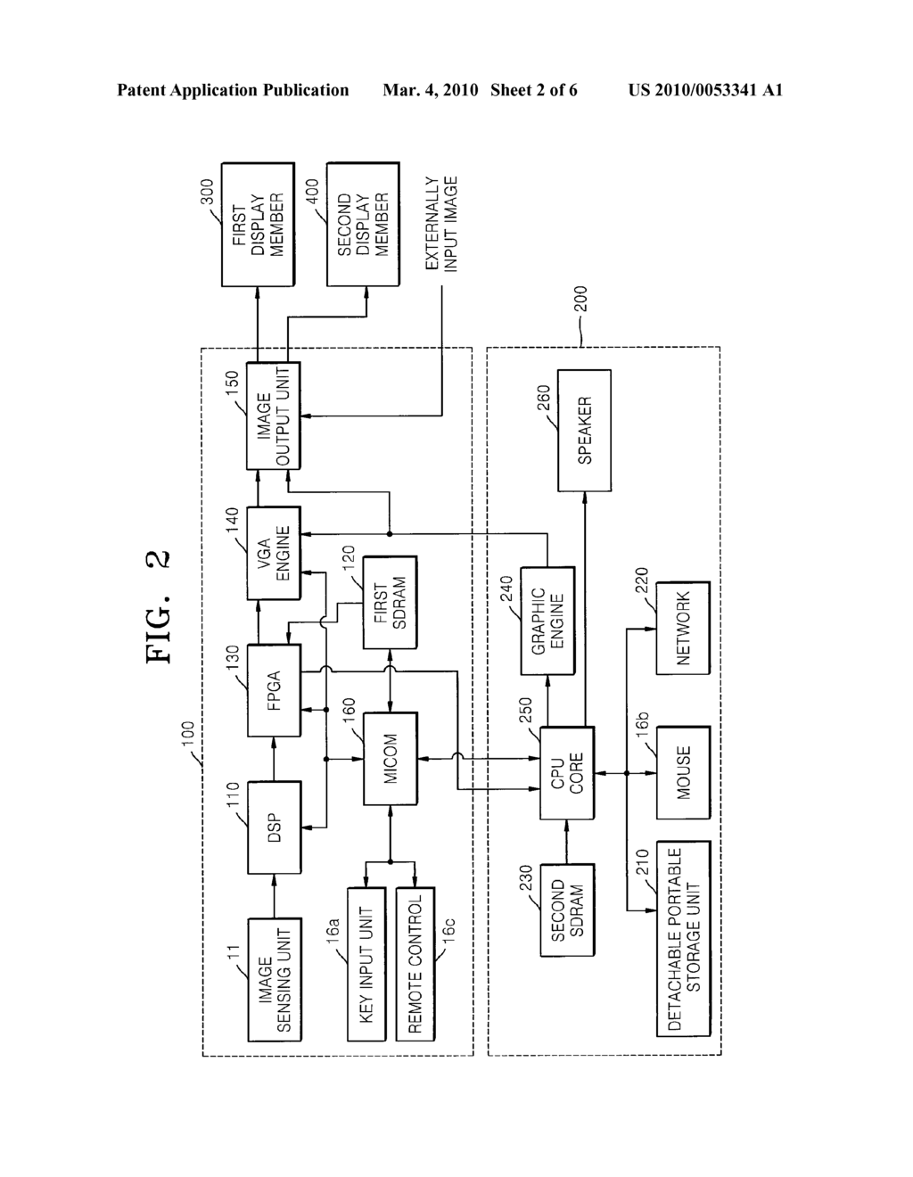 VIDEO PRESENTING SYSTEM HAVING OUTPUTS FOR DUAL IMAGES - diagram, schematic, and image 03