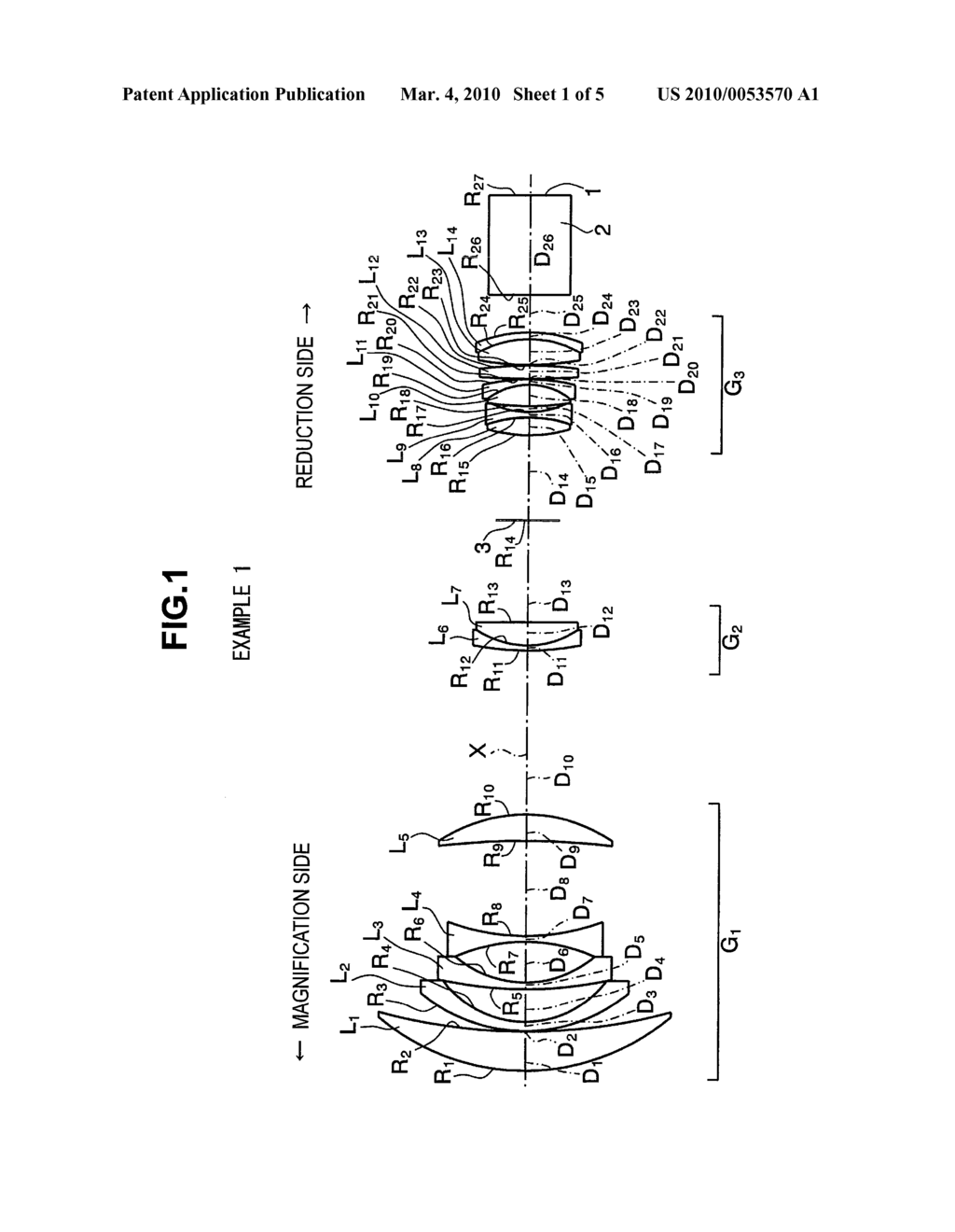 PROJECTION LENS AND PROJECTION DISPLAY DEVICE USING THE SAME - diagram, schematic, and image 02