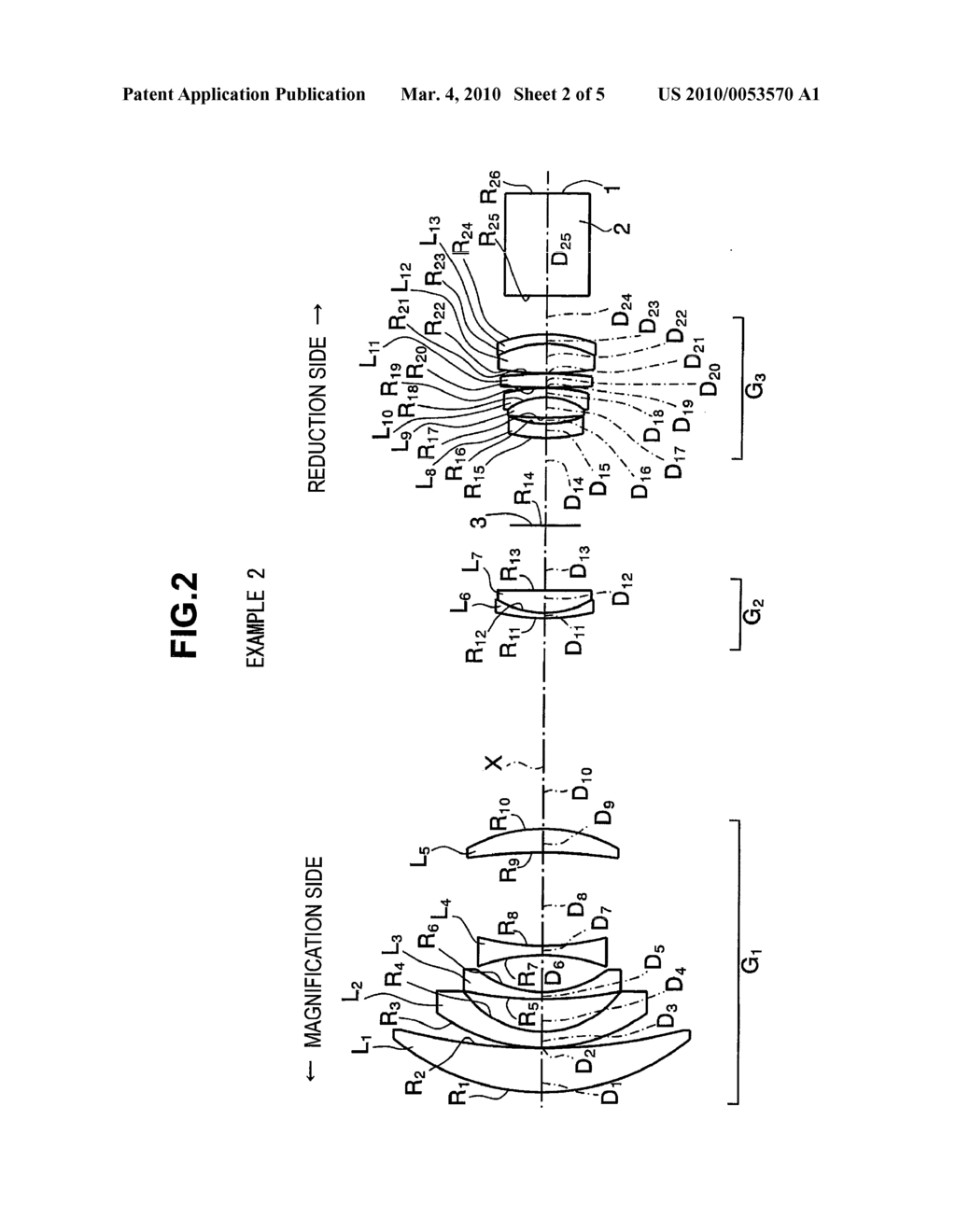 PROJECTION LENS AND PROJECTION DISPLAY DEVICE USING THE SAME - diagram, schematic, and image 03