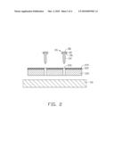 METHOD FOR MOUNTING AN LED MODULE ON A SUPPORT diagram and image