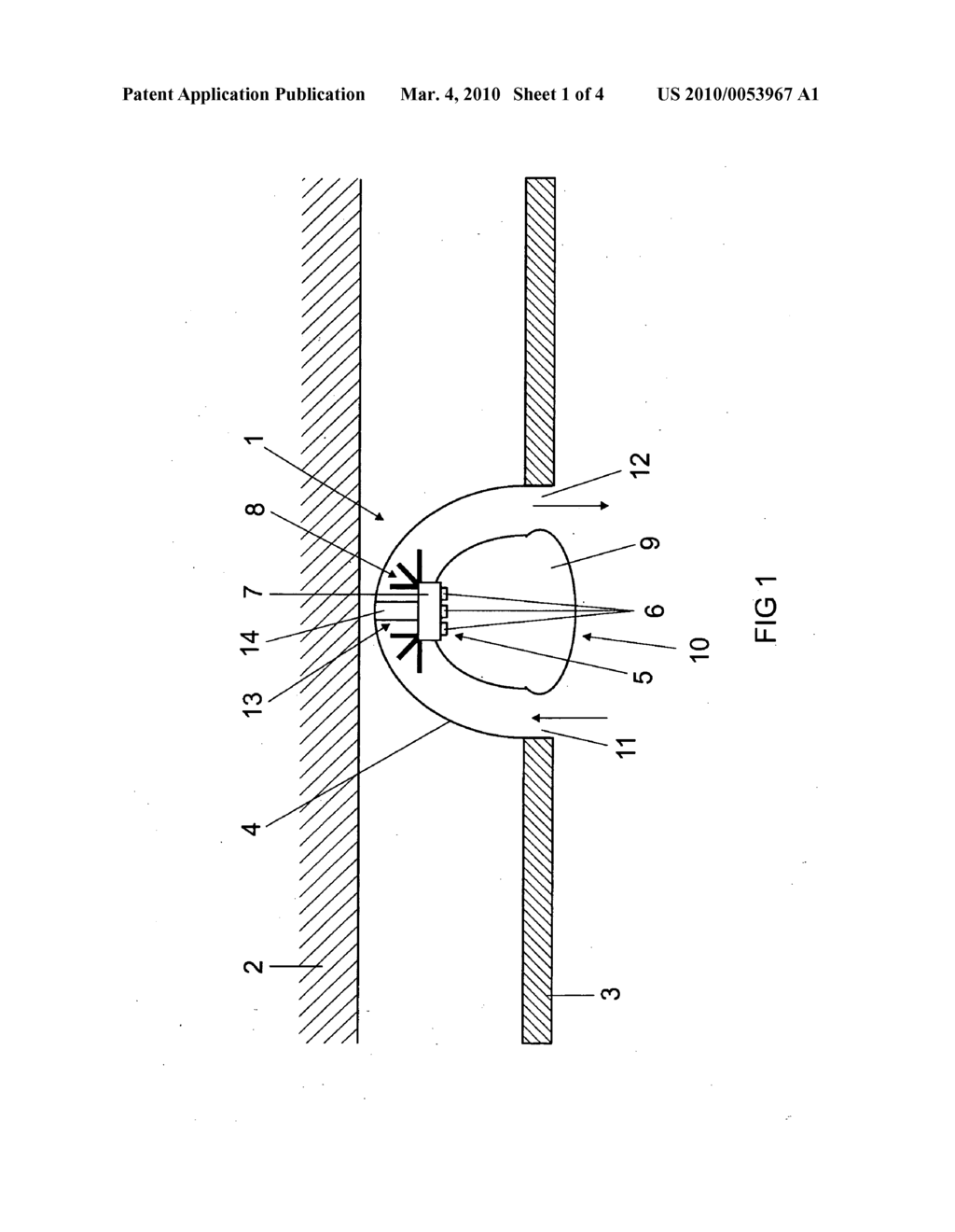 Lighting device to be installed in a panel - diagram, schematic, and image 02