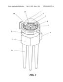 Radiating semi-conductor light diagram and image