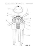 Radiating semi-conductor light diagram and image