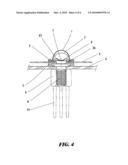 Radiating semi-conductor light diagram and image