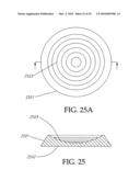 Light distribution board having multiple light gratings each with many arciform lenses diagram and image