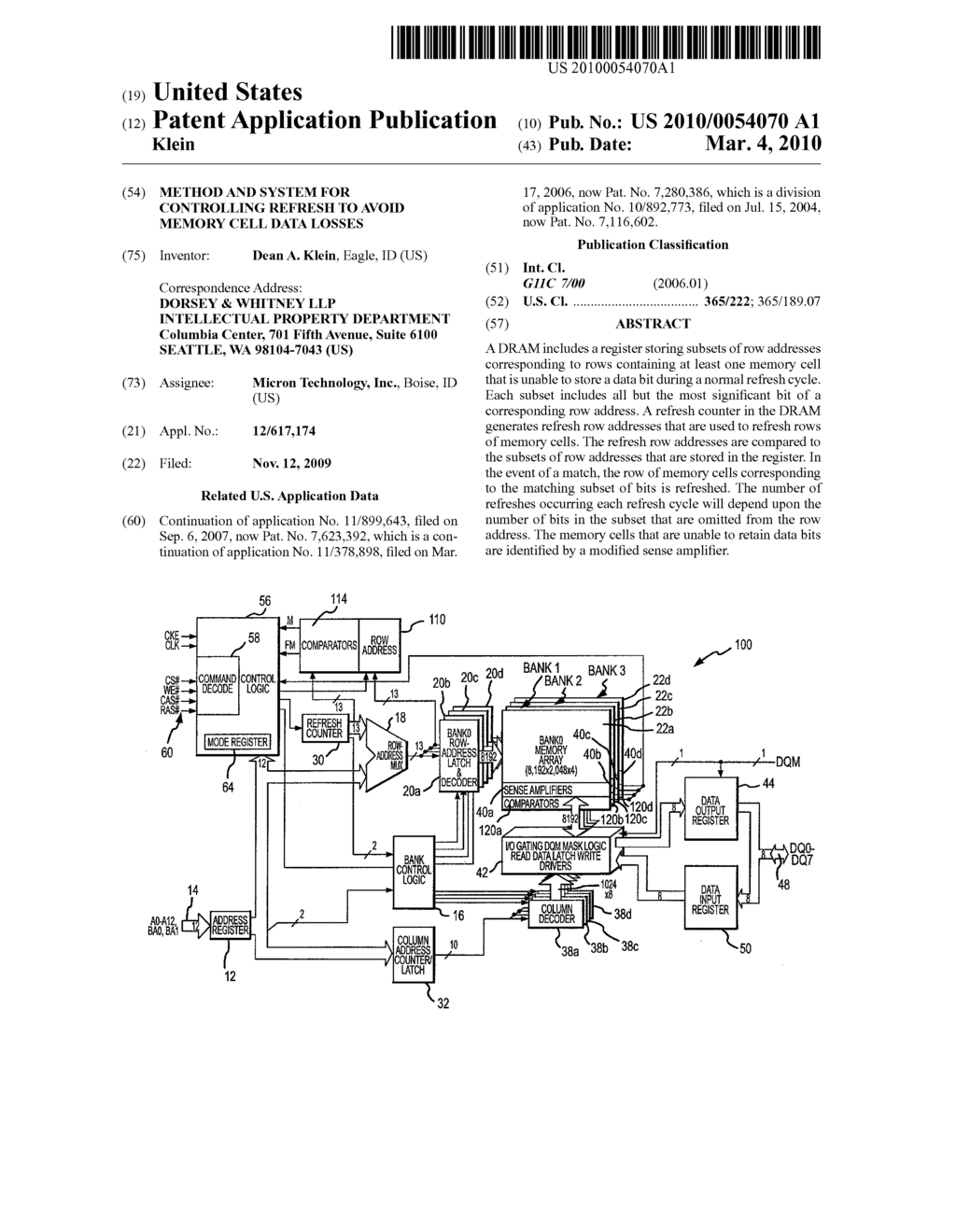 METHOD AND SYSTEM FOR CONTROLLING REFRESH TO AVOID MEMORY CELL DATA LOSSES - diagram, schematic, and image 01