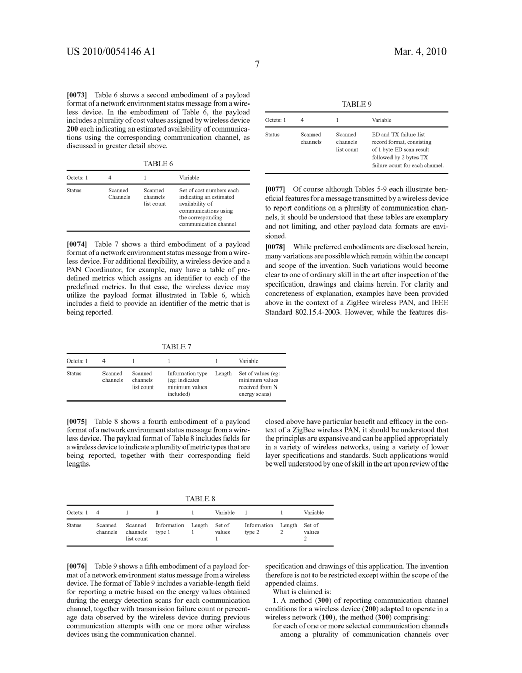 GATHERING AND REPORTING DATA CONCERNING COMMUNICATION CHANNEL CONDITIONS FOR A WIRELESS DEVICE IN A WIRELESS NETWORK - diagram, schematic, and image 11