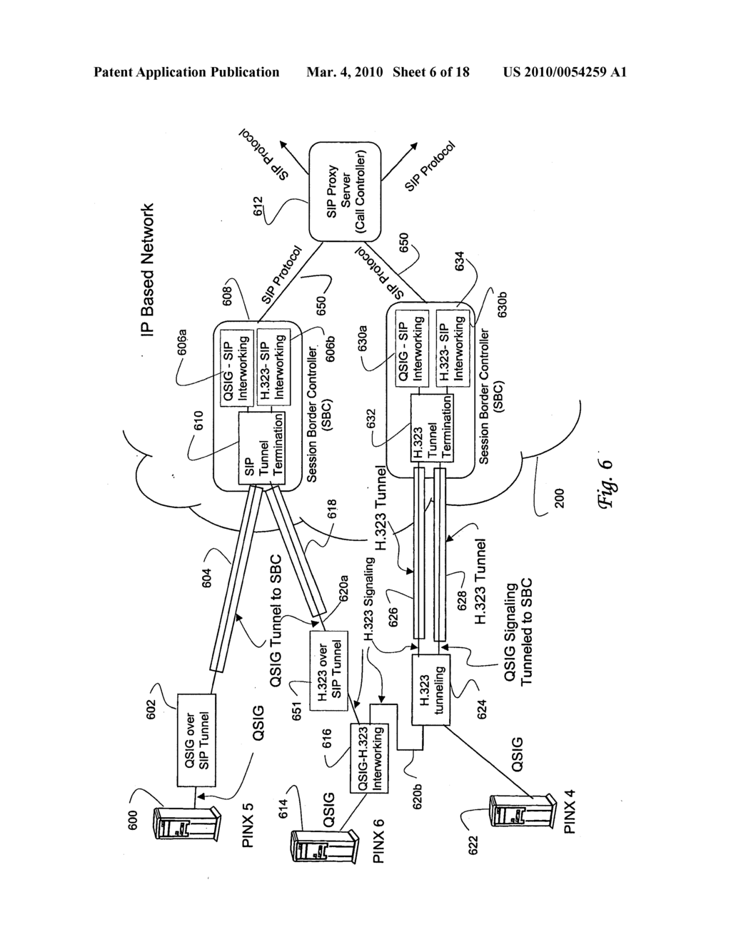 SYSTEMS AND METHODS FOR INTERWORKING OSIG AND H.323 SIGNALING IN A SIP-BASED NETWORK - diagram, schematic, and image 07