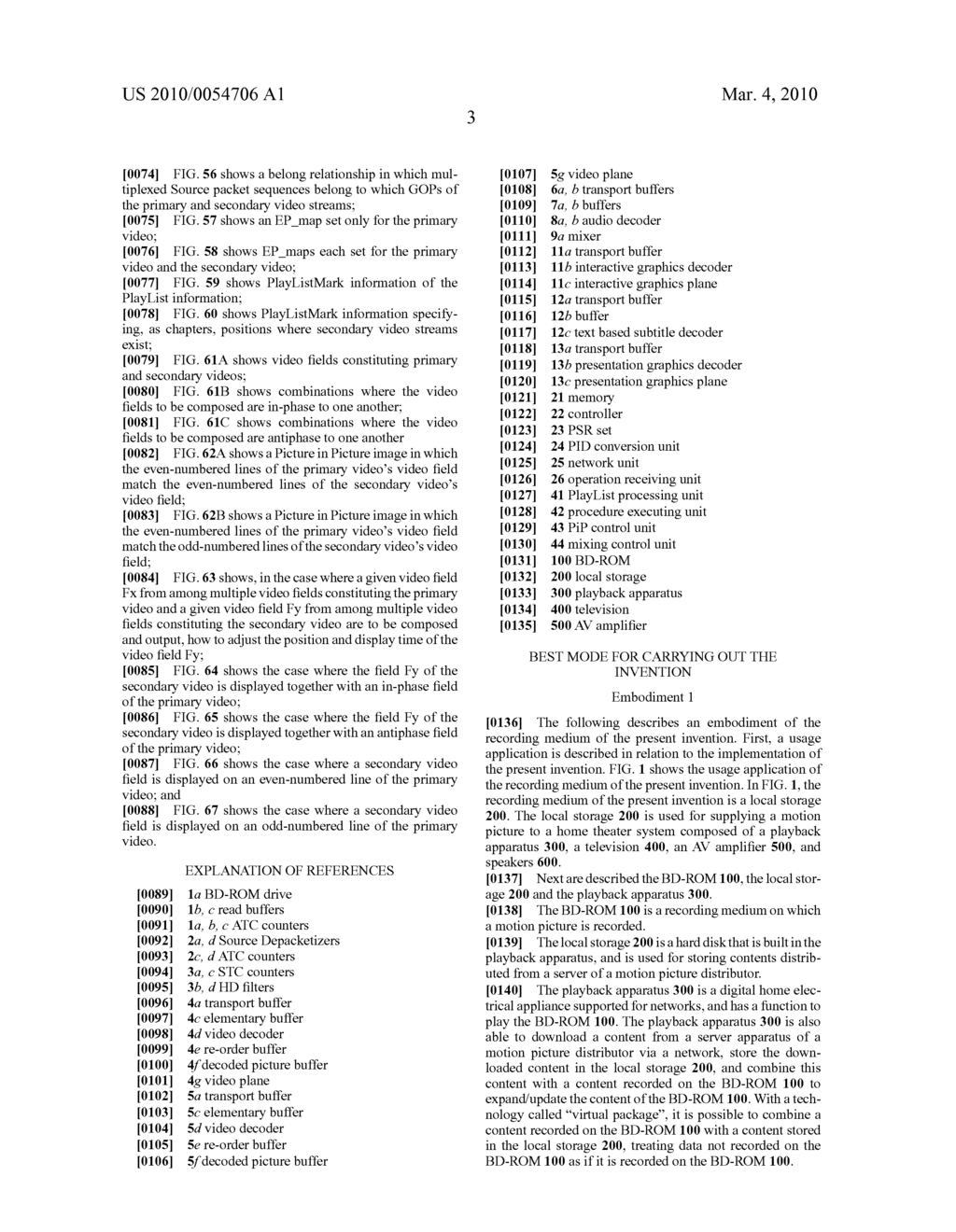 RECORDING MEDIUM, PLAYBACK APPARATUS, METHOD AND PROGRAM - diagram, schematic, and image 71