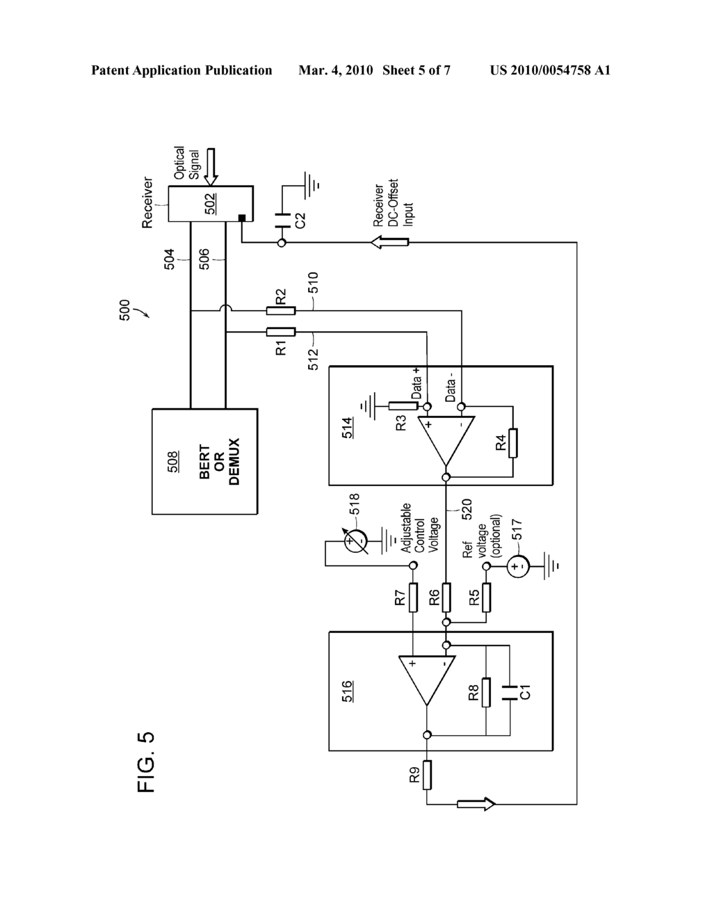 Optical Receiver With Threshold Voltage Compensation - diagram, schematic, and image 06