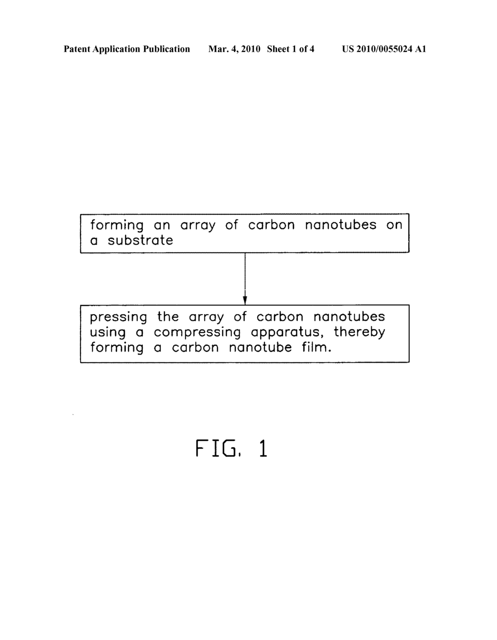 Method for making carbon nanotube film - diagram, schematic, and image 02